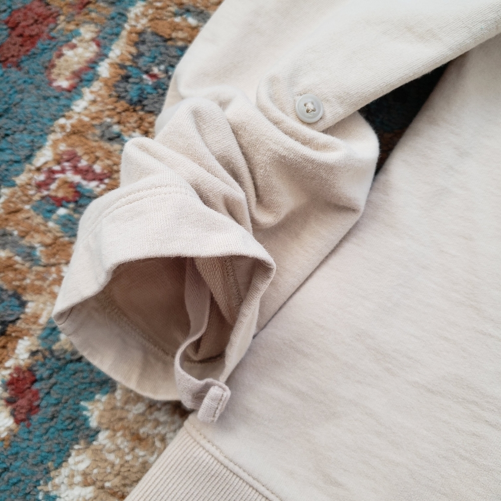 Land's End 100% Cotton Crewneck Tan Women's L - Picture 5 of 5